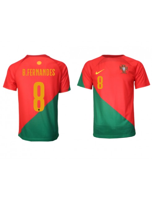 Portugal Bruno Fernandes #8 Heimtrikot WM 2022 Kurzarm
